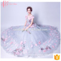 Alibaba Suzhou Very Sexy Appliqued Longue robe de soirée Cinderella Ball Gown 2017